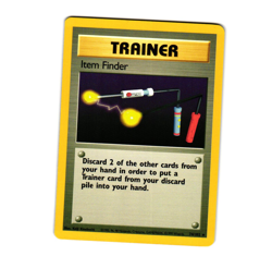 Pokemon Item Finder 74/102 Base Set Unlimited Regular LP - Image 1