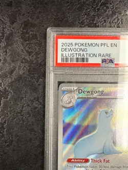 2025 POKEMON PFL EN DEWGONG ILLUSTRATION RARE #097 - PSA 8 - Image 3
