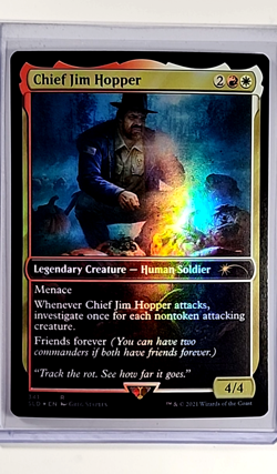 2021 MTG Magic the Gathering Secret Lair Stranger Things Foil Chief Jim Hopper - Image 1