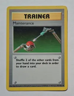 Pokemon - Maintenance - Base Set Shadowless 83/102 - Uncommon - CR - Image 1