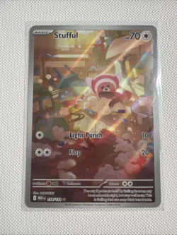Stufful 154/132 Mega Evolution Illustration Rare Pokemon TCG - Image 1