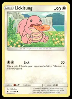 Lickitung 152/214 Common Unbroken Bonds Pokemon Near Mint - Image 1