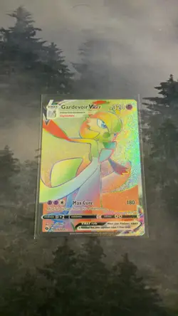 2020 Pokemon Champion's Path Gardevoir VMAX 076/073 Rainbow Rare Holo - Image 1