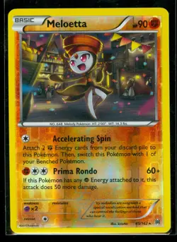 Pokemon MELOETTA 85/162 - XY BREAKthrough - RARE Rev Holo - MINT - Image 1