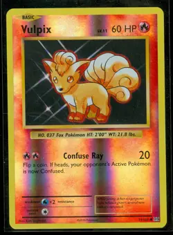 Pokemon VULPIX 14/108 - XY Evolutions - Rev Holo - NEAR MINT/MINT - Image 1