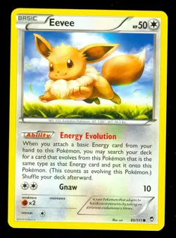 Pokemon EEVEE 80/111 - XY Furious Fists - - NEAR MINT/MINT - Image 1