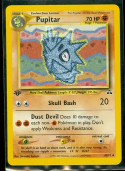 Pokemon PUPITAR 45/75 - 1st Edition Neo Discovery - NEAR MINT/MINT - Image 1