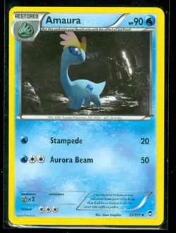 Pokemon AMAURA 25/111 - XY Furious Fists - - NEAR MINT - Image 1