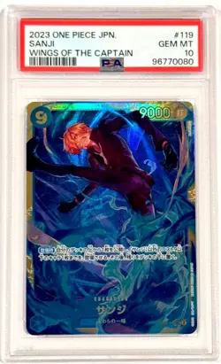 2023 One Piece Sanji OP06-119 Wings Of The Captain Secret Rare PSA 10 Gem Mint - Image 1