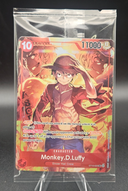 Monkey.D.Luffy One Piece Treasure Booster Promo ST10-006 SR NEW SEALED - Image 1