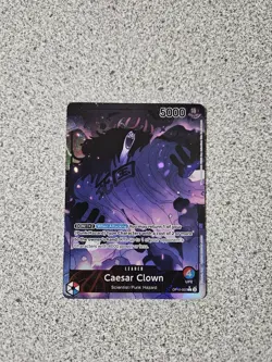 One Piece TCG English OP10-002 Caesar Clown Leader Alt Art Parallel - Image 1