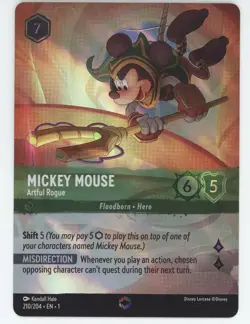 2023 Disney Lorcana The First Chapter Mickey Mouse Enchanted 210/204 - Image 1