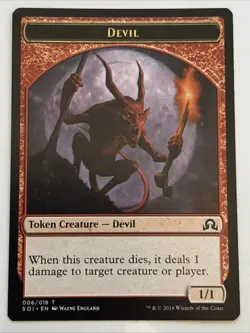 MTG Shadows over Innistrad Devil Token 006/018 LP - Image 1