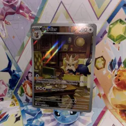 Pokemon White Flare Illustration Rare Herdier Card 155/086 Pokemon TCG NM - Image 1