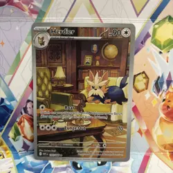 Pokemon White Flare Illustration Rare Herdier Card 155/086 Pokemon TCG NM - Image 3