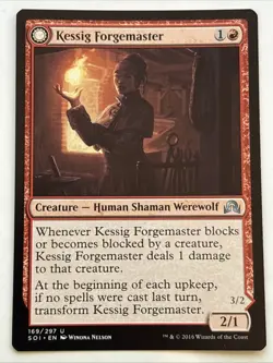 MTG Shadows over Innistrad Kessig Forgemaster 169/297 LP - Image 1