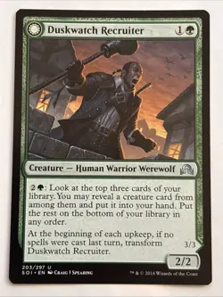 MTG Shadows over Innistrad Duskwatch Recruiter 203/297 LP - Image 1