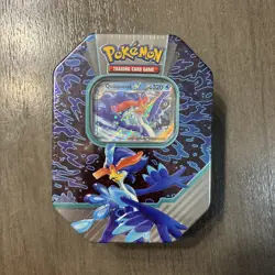 Pokemon TCG Paldea Partners Tin Quaquaval Ex 4 x Boosters - New Sealed - Image 1