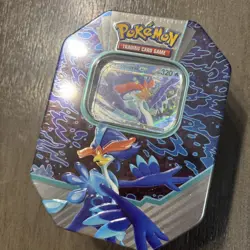 Pokemon TCG Paldea Partners Tin Quaquaval Ex 4 x Boosters - New Sealed - Image 2