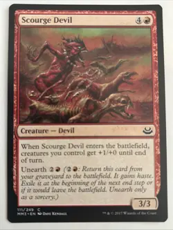 MTG Modern Masters 2017 Scourge Devil 111/249 LP - Image 1