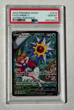 PSA 10 Starmie V TG13 2022 Pokemon Sword & Shield Astral Radiance - Image 1