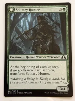 MTG Shadows over Innistrad Solitary Hunter 229/297 LP - Image 1