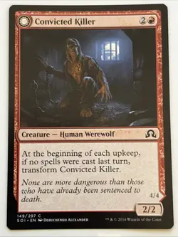 MTG Shadows over Innistrad Convicted Killer 149/297 LP - Image 1