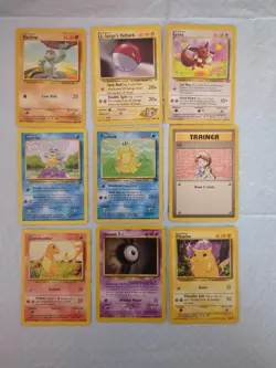 Lot Of 9 Vintage Pokemon Cards 1st Edition - Image 1