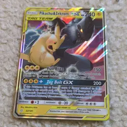 Pokemon TCG Pikachu & Zekrom GX 33/181 Team Up TAG TEAM Ultra Rare Holo English - Image 3