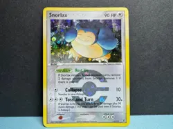 Pokemon - Snorlax 15/112 Reverse Holo, FireRed and LeafGreen SWIRL 🌀 - Image 1
