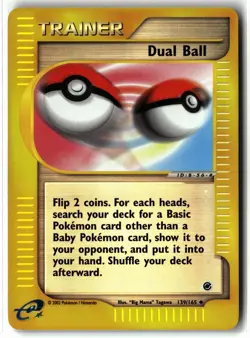 Dual Ball ⭐ 139/165 Reverse Holo Expedition Base Set 2002 Pokemon NM/LP - Image 1