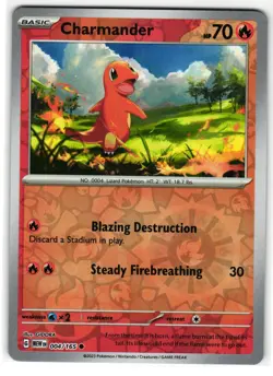 CHARMANDER 004/165 SCARLET & VIOLET 151 ENGLISH POKEMON TCG - Image 1