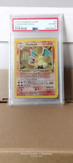 Pokemon Base Set 2 Charizard PSA 6 Minty Fresh Cert. - Image 1