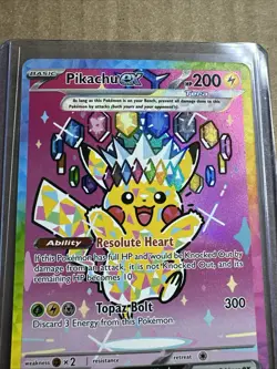 2025 Pokemon TCG Pikachu EX 277/217 Ascended Heroes SIR. NM/M Fresh Pull - Image 2