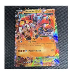 Groudon EX Pokemon Card 85/160 XY Primal Clash 180 HP Holo Ultra Rare ENG - Image 1
