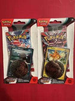 Pokemon TCG OBSIDIAN FLAMES PAWMI & WOOPER Checklane Sealed Blister Packs - Image 1