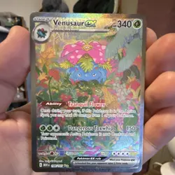 Pokemon Venusaur ex SIR 198/165 Sv: Scarlet & Violet 151 Full Art Holo 340 HP - Image 1