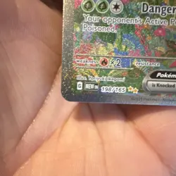 Pokemon Venusaur ex SIR 198/165 Sv: Scarlet & Violet 151 Full Art Holo 340 HP - Image 5