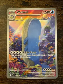 Pokemon TCG: Wailord #162/159 SV Journey Together Illustration Rare - Image 1