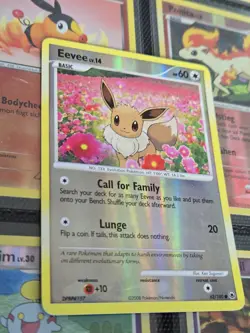 Eevee Reverse Holo 62/100 Majestic Dawn 2008 Pokemon TCG - MP/HP - Image 2