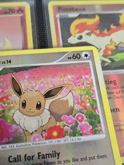 Eevee Reverse Holo 62/100 Majestic Dawn 2008 Pokemon TCG - MP/HP - Image 3