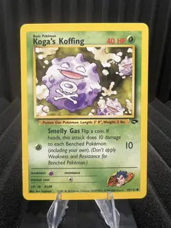 Koga's Koffing 79/132 - Gym Challenge Unlimited Edition - WOTC Pokemon MP - Image 1