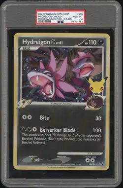 HYDREIGON C HOLO PSA 10 2021 POKEMON SWSH 138 CELEBRATIONS JUMBO - Image 1