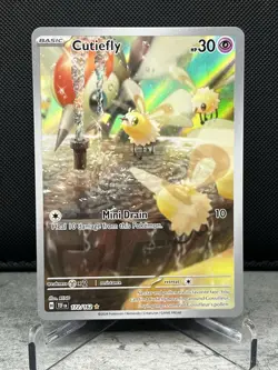 Pokemon TCG NM Cutiefly 172/162 Temporal Forces Holo Illustration Rare - Image 2