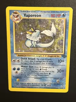 Vaporeon 12/64 Holo - Pokemon TCG Jungle Set - Unlimited SET BREAK - Image 1