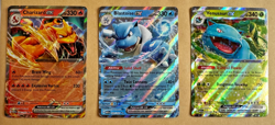 Pokemon - Charizard, Blastoise, Venusaur EX - 006/165 - 009/165 - 003/165 - NM - Image 1