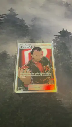 Pokemon Giovanni's Exile 67/68 Hidden Fates Full Art Holo Trainer - Image 1