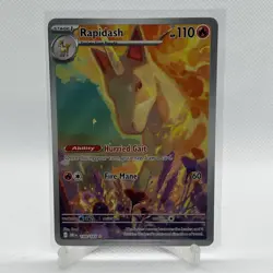 Pokemon TCG Rapidash 189/182 Sv10: Destined Rivals Illustration Rare NM/Mint - Image 1