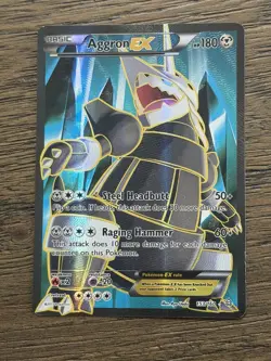 Aggron EX Full Art Holo Card 153/160 XY-Primal Clash LP - Image 1
