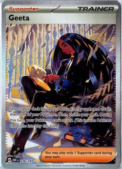 Pokemon Card - Geeta 226/197 Obsidian Flames Special Illustration Rare Near Mint - Image 1
